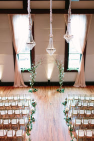 Gatsby Chandeliers and Uplighting